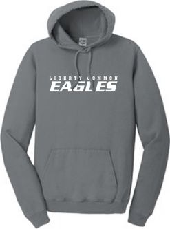 Adult Essential Pigment-Dyed Pullover Hooded Sweatshirt, Pewter